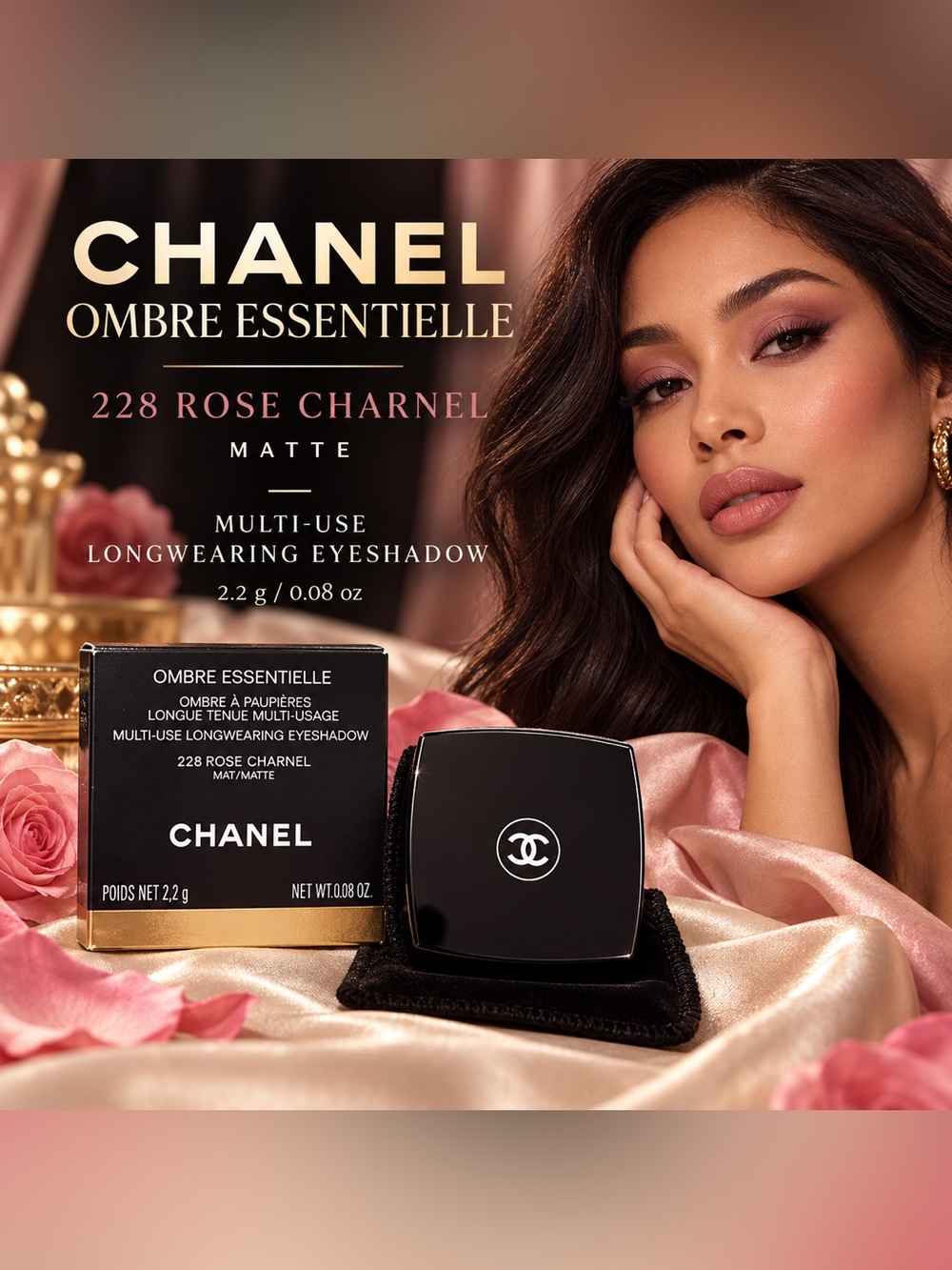 CHANEL Ombre Essentielle Multi-Use Eyeshadow - Rose Charnel (Pink mauve)